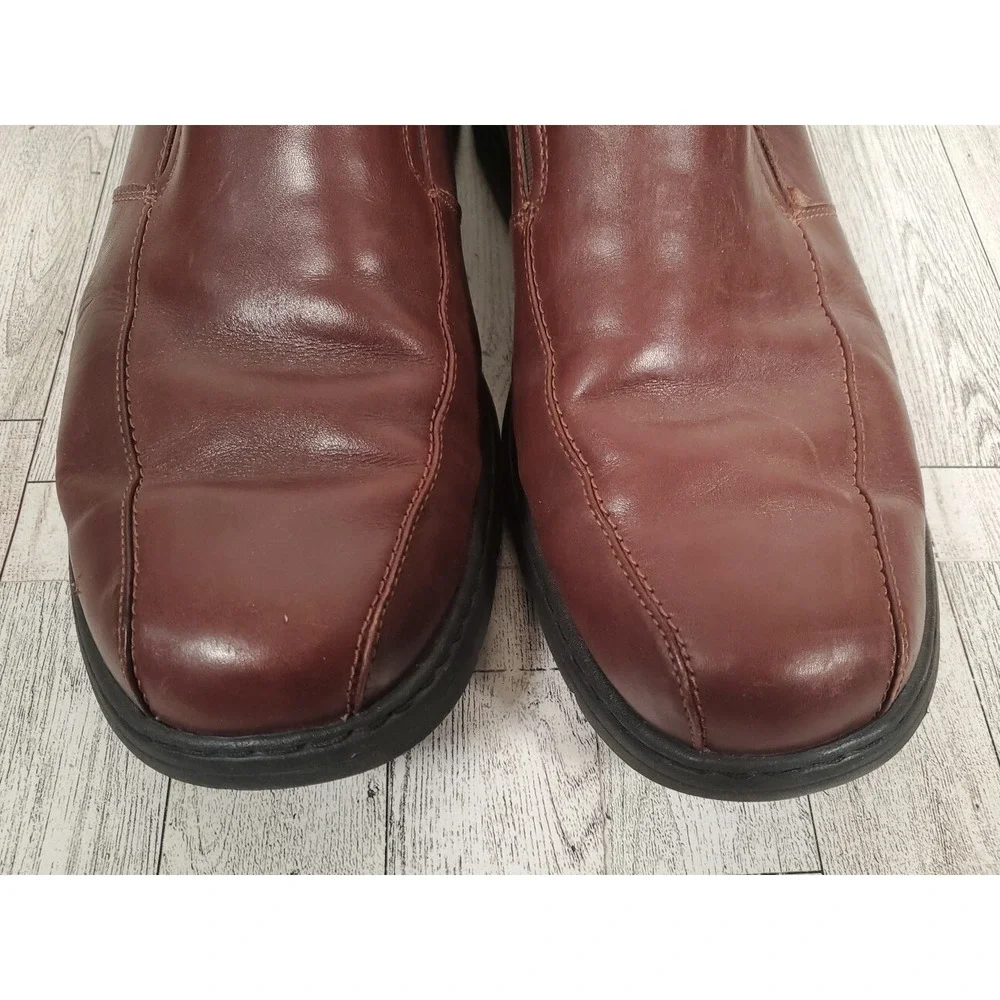 Dunham Mens Shoes Size 13 Brown Leather No Insoles Slip On DAA01BR